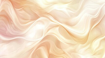 Fototapeta premium Abstract flowing fabric with soft gentle colors and light