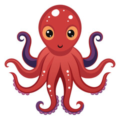 octopus vector images on white background