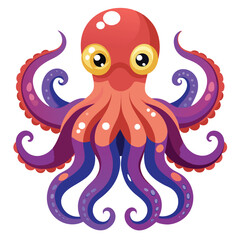 octopus vector images on white background