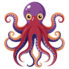 octopus vector images on white background