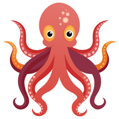 octopus vector images on white background