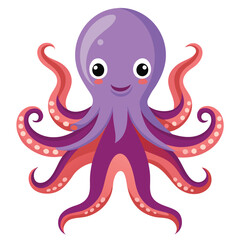 octopus vector images on white background
