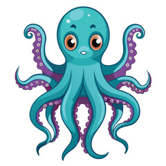 octopus vector images on white background