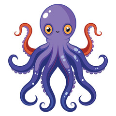 octopus vector images on white background