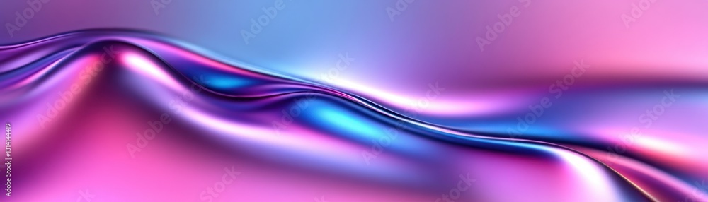 Poster beautiful flowing abstract design featuring smooth gradients of several colors