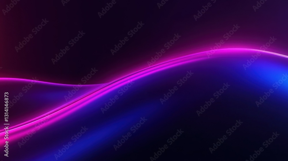 Aufkleber the abstract image showcases illuminated flowing curves with vibrant color gradients