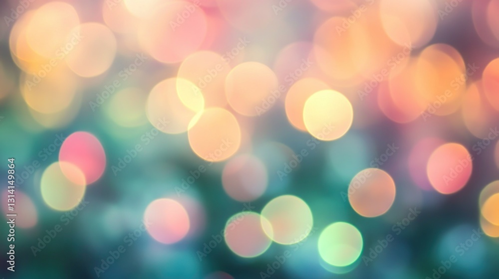 Poster soft colorful blurred lights create a beautiful abstract background