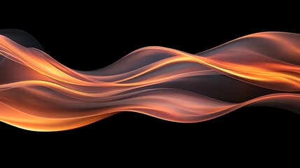 Dynamic Flow of Orange Waves in Motion