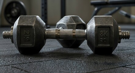 Heavy-Duty Cast Iron Dumbbells with Knurled Grip