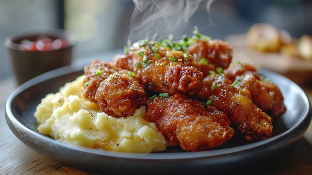 An artfully presented plate of food incorporating seasonal ingredients for a pleasurable dining experience