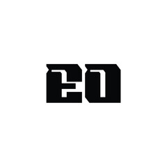 EO monogram logo design letter text name symbol monochrome logotype alphabet character simple logo