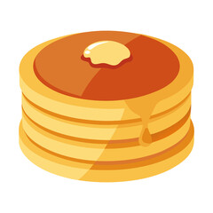 pancake isolated on transparent background