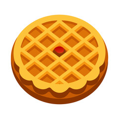 waffles isolated on transparent background