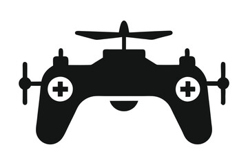 Drone Controller Icon Silhouette Vector High Quality Remote Control Illustrations for Tech and Aviation Projects
