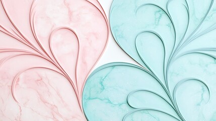 Elegant Swirls in Soft Pastel Colors
