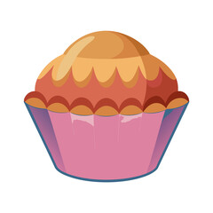 cupcake isolated on transparent background