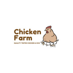 Farm-Fresh and Wholesome Logo Design for Poultry Businesses - Emphasizing Quality, Trust, and Natural Products in the Chicken Industry