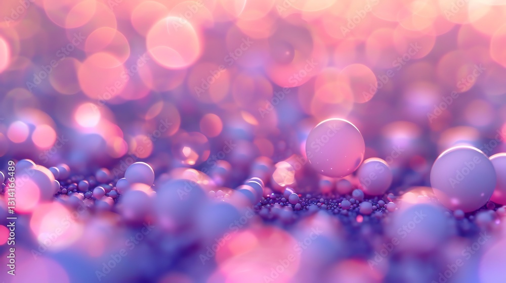 Poster a soft, abstract background with pastel colors and bokeh lights.