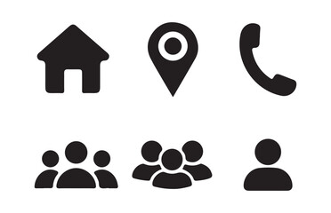 Unique style business card-related icon. Smartphone. Phone icon. Contact icons. Web. Website vector. Illustration eps 10