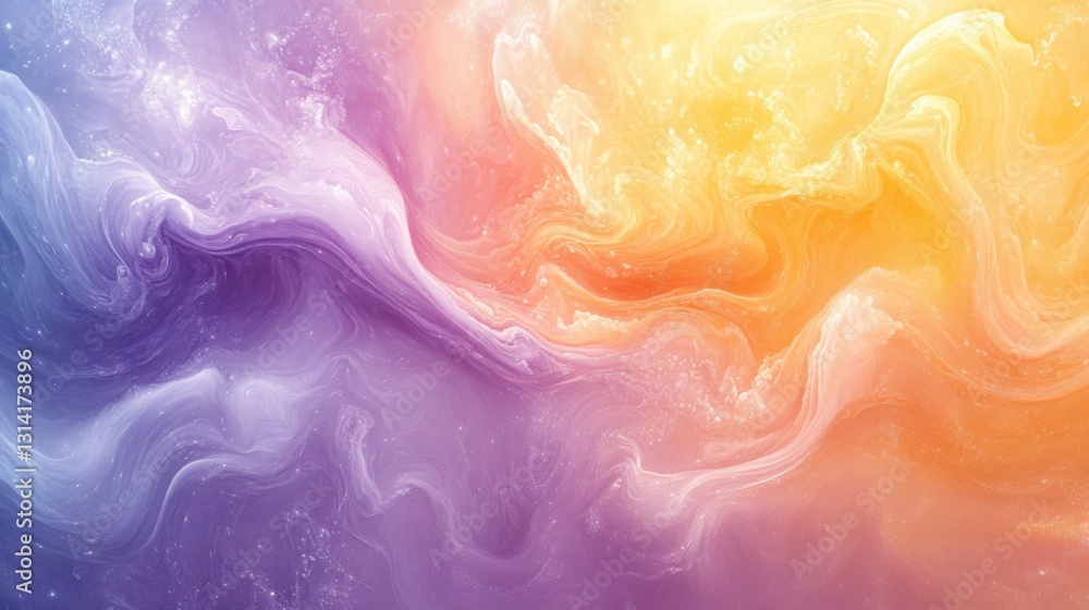 Poster liquid swirl patterns and requested a pastel cute style. abstract colorful fluid swirls background t