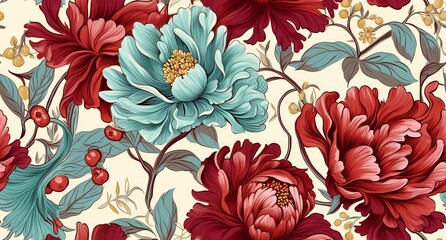 a floral seamless pattern