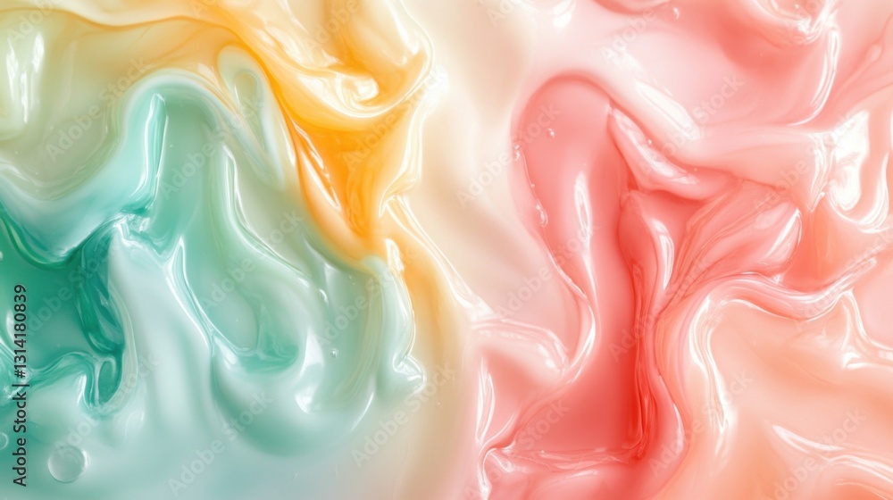 Poster liquid swirl patterns and requested a pastel cute style. abstract pastel swirl texture background