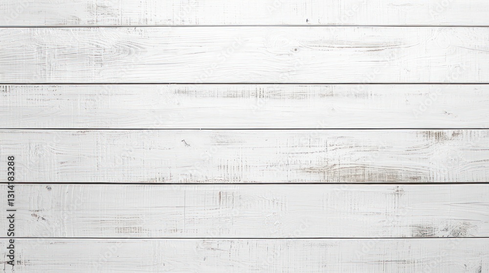 Poster whitewashed wooden planks texture with horizontal grain and weathered surface