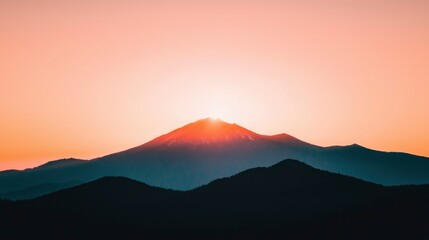 Obraz premium Mountain sunrise