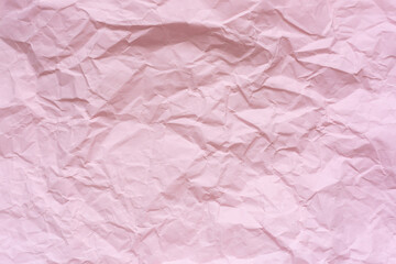 Pink crumpled paper background, Pink crumpled paper. Crumpled paper texture background. Clean pink paper. Pink corrugated cardboard texture background. Pink paper cardboard.