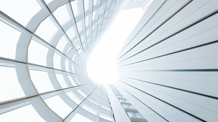 Fototapeta premium Blueprint of a futuristic skyscraper core, detailed structural framework, architectural engineering design
