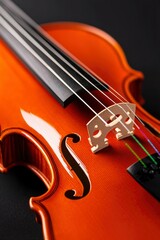 Fototapeta premium Close-up of an orange violin