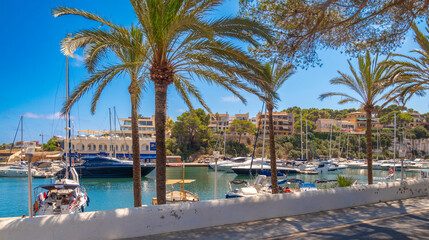 Marina of Porto Cristo, Manacor Municipality, Mediterranean Sea, Mallorca, Balearic Islands, Spain, Europe © Al Carrera