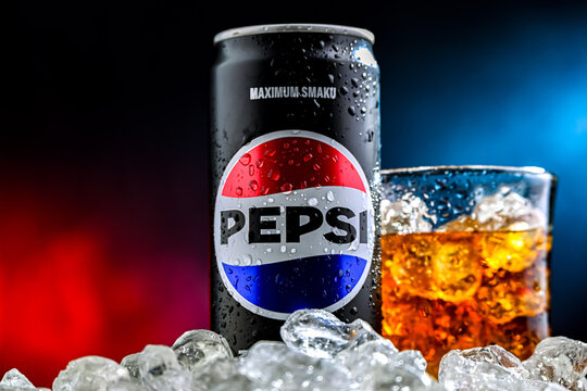 Can of Pepsi, soft drink produced and manufactured by PepsiCo