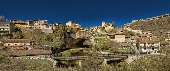 Traditional Architecture, Old Town, Puentedey, Singular Population Entity, Las Merindades, Burgos, Castilla y Le&oacute;n, Spain, Europe
