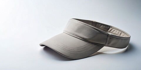 Luxury Visor Cap Overhead Flat Lay - Minimalist Fashion Accessory Product Shot
