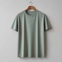 Confident young man in a casual t-shirt smiles, a portrait of handsome style