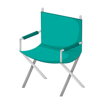 teal folding chair isolated white background clip art preview
