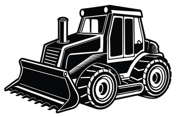 Naklejka premium Bulldozer design vector