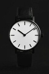 Minimalist watch against dark background