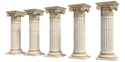 greek columns isolated on white background.png
