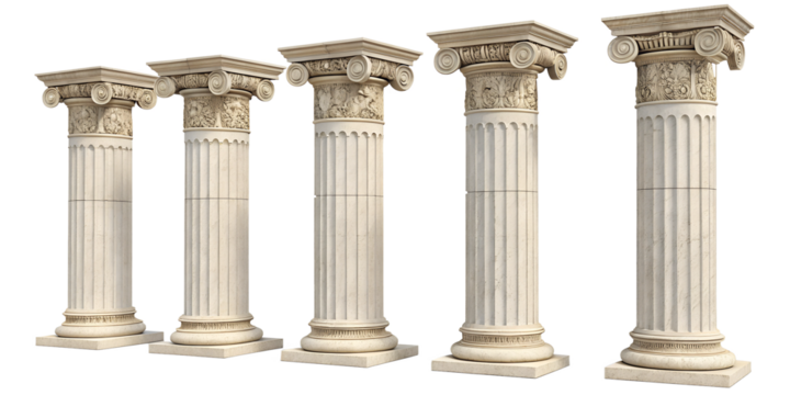 greek columns isolated on white background.png