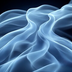 Obraz premium Abstract blue fabric waves.