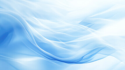 Obraz premium Elegant flowing blue fabric texture with soft light and graceful waves