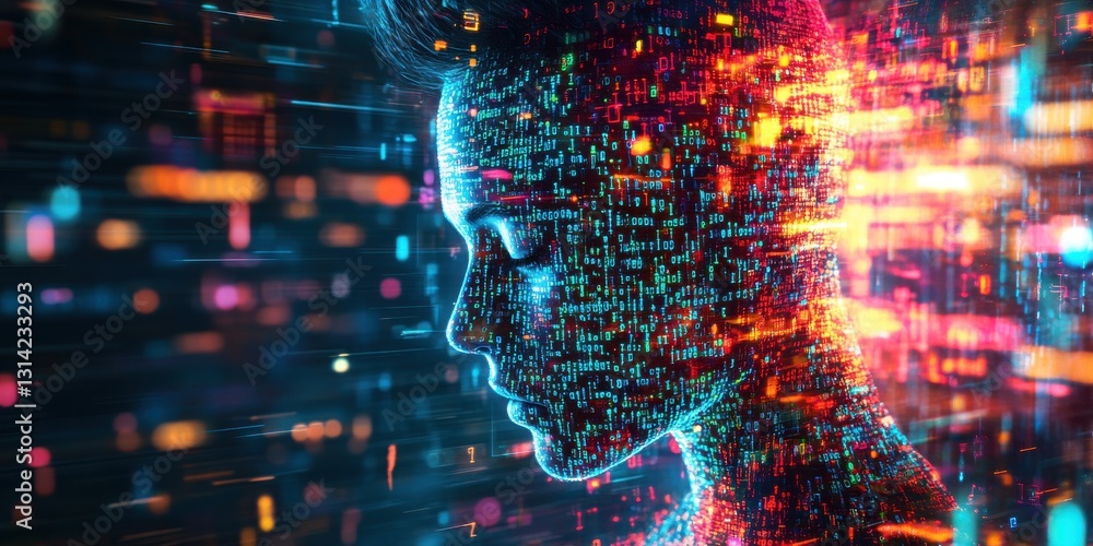 Poster exploring data privacy challenges global digital art virtual environment analytical perspective