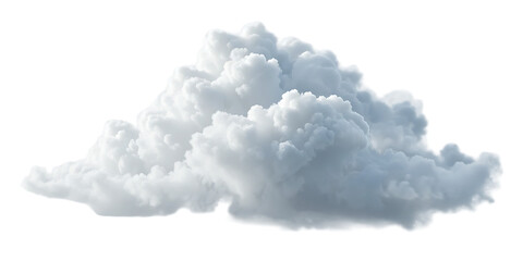 close up, Big cloud isolated on transparent background
