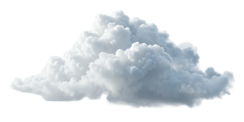 close up, Big cloud isolated on transparent background