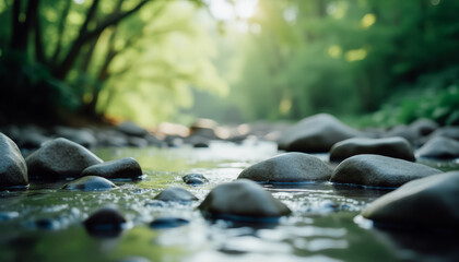 Serene River Stones