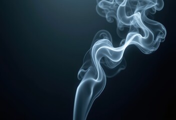 Obraz premium intriguing smoke patterns created low light backdrop emphasizing ethereal shapes fluid movements, aesthetic, allure, ambient, artistry, cinematic, charm