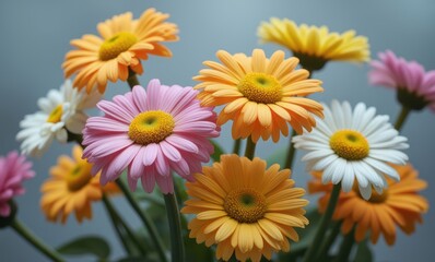 Colorful flowers in full bloom