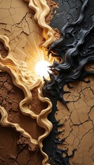 Eternal Clash: Light vs. Shadow in the Cosmos